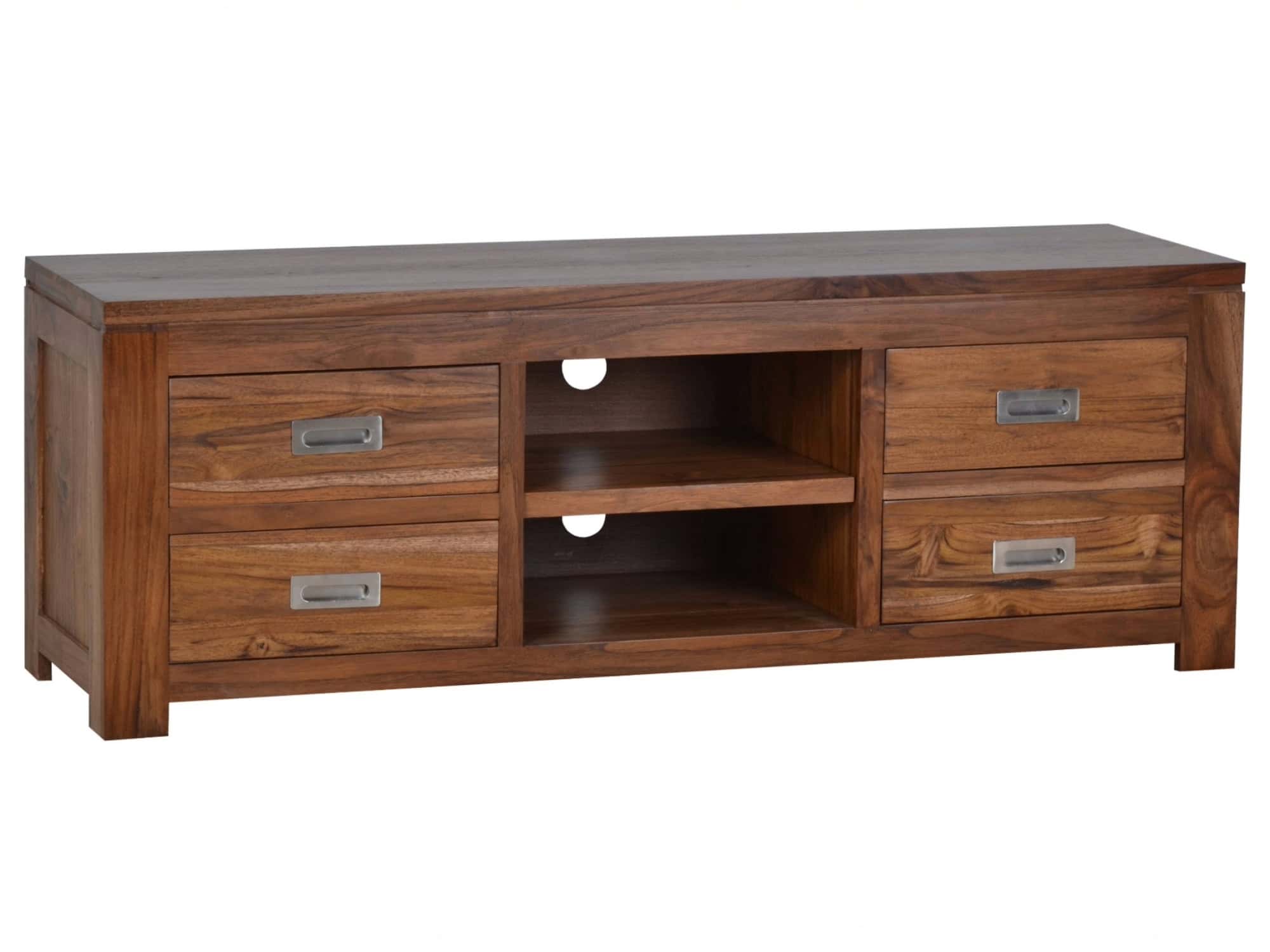 MiaMöbel TV-Kommode Masala - klein Massivholz Teak Modern Indien Indisch
