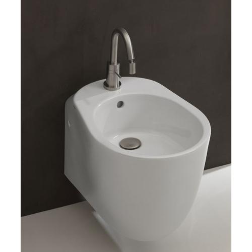 Axa one Serie Normal Wand-Bidet mit 1 Hahnloch, B: 370, T: 520 mm, weiss glänzend 27020