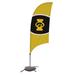 Iowa Hawkeyes 7.5' Razor Feather Stake Flag with Base