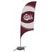 Montana Grizzlies 7.5' Swirl Razor Feather Stake Flag with Base