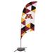 Minnesota Golden Gophers 7.5' Pattern Razor Feather Stake Flag with Base