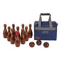 Uber Games Premium Rosewood Skittles Set - 10-Pin Set