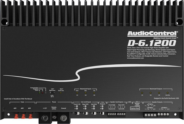 AudioControl D-6.1200 125W x 6 DSP Car Amplifier