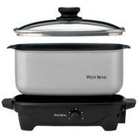 West Bend 84905 5 qt. Slow Cooker - Metallic Gray