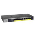 NETGEAR GS108PP PoE Switch 8 Port Gigabit Ethernet LAN Switch mit 8x PoE+ 123W (Plug-and-Play Netzwerk Switch PoE, lüfterlos, Rack-Montage möglich, ProSAFE Lifetime-Garantie)