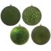 Vickerman 482131 - 3" Moss Green 4-Finish Ball Christmas Tree Ornament (Set of 16) (N590864)