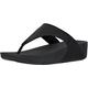 Fitflop Women's Lulu Toe Post - Leather Thong Sandals, Black Black 001, 8 UK