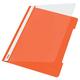 Leitz Schnellhefter A4, 25er Pack, Plastik-Hefter, Robuste PVC-Hartfolie, Transparenter Vorderdeckel, Orange, 41910045