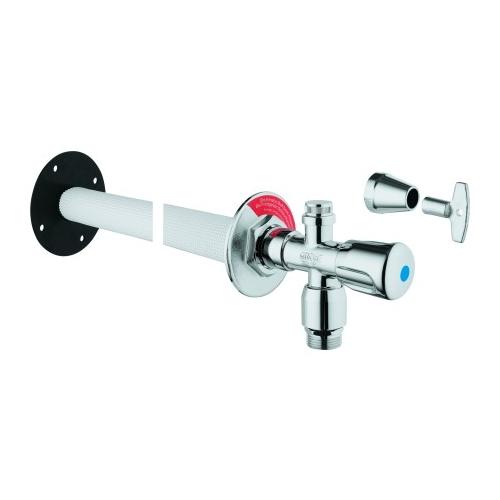 GROHE Außenwandventil Bausatz Eurotec 41206 DN15 mit Rohrbelüfter mattchrom 41206000