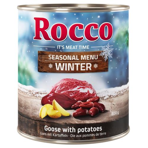 6 x 800g Winter-Menü Rocco Hundefutter nass