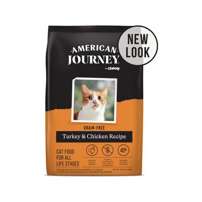 American Journey Turkey & Chicken Recipe Grain-Free Dry Cat Food, 12-lb bag