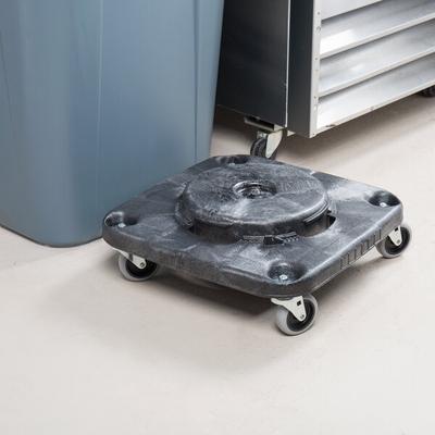 Rubbermaid® FG353000BLA BRUTE Black Square Trash Can Dolly