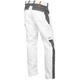 strongAnt® - Painters and Decorators Work Trousers with Knee Pads Pocket White, Zipper YKK + Button YKK - Made in The EU - 100% Cotton 260g - White/Grey 58