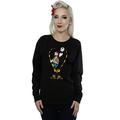 Disney Women's Nightmare Before Christmas Jack and Sally Love Sweatshirt X-Small Black