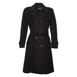 De La Creme - Black Womens Wool & Cashmere Winter Long Belted Coat Size 14 42