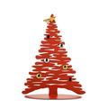 Alessi Christmas Ornament, Steel, Red, 35.5 x 14 x 45 cm