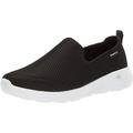 Skechers Women's Go Walk Joy Slip On Trainers, Black Textile White Trim, 9 UK