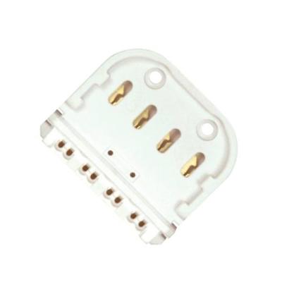 Satco 81605 - 4-Pin Long Twin Tube CFL Lampholder with Double Edge Contacts Push In Wiring (2G11 BASE 4-PIN LAMPHOLDER 80-1605)