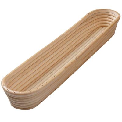 Matfer Bourgeat 118516 18" x 4" Willow Long Oval Banneton Proofing Basket
