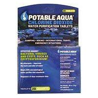 Potable Aqua Potable Aqua Chlorine Dioxide Water Purification Tablets