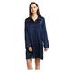 Jasmine Silk Ladies' Pure Silk Nightshirt Women's Night Wear Pajamas Navy (Medium)