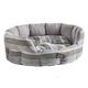 Do Not Disturb Hundebett, oval, 81 cm, grau Streifen