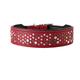 Hunter Hundehalsband Basic Rivellino, 65, beschichtetes Spaltleder, rot/schwarz