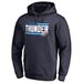 "Men's Fanatics Branded Navy Oklahoma City Thunder Onside Stripe Pullover Hoodie"