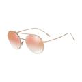 Armani Women's 0AR6050 30116F 54 Sunglasses, Bronze/Gradientpinkmirrorpink