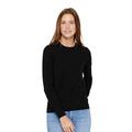 State Cashmere Womens Crew Neck Jumper 100% Pure Cashmere Sweater Long Sleeve Pullover (Medium, Black)