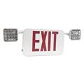 Morris 73462 - 2 watt 120/277 volt White / Red Combination Exit Light LED