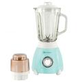 SQ Professional Dainty Luminate 500W Blender 1.5L Glass Jug Blender with Ice Crusher Blades Mill, Coffee/Spice Grinder & Smoothie Maker Pulse Control (Seafoam)