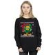 Looney Tunes Women's Tweety Pie Christmas Fair Isle Sweatshirt Small Black