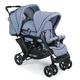 CHIC 4 BABY 274 55 Geschwisterwagen Duo, Jeans hellblau/blau