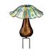 Regal Art & Gift 11614 - 14" Solar Toadstool Blue/Yellow Garden Stake LED Light