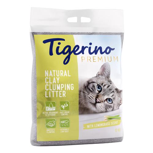 12kg Tigerino Premium Katzenstreu – Zitronengrasduft