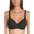 Dim Women's Generous Invisible SG Moulé Classic Bra Plain Everyday Bra, black, 36D