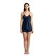 Jasmine Silk Pure Silk Camisole Chemise Top Vest Navy (Large)