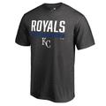 Men's Fanatics Branded Ash Kansas City Royals Win Stripe T-Shirt