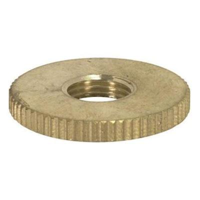 Satco 91601 - 1/8 IP Brass Round Knurled Locknut (90-1601)