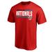 Men's Fanatics Branded Red Washington Nationals Onside Stripe T-Shirt