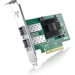 10Gb PCI-E Network Card X520-10G-2S Compatible for Intel X520-DA2(Intel E10G42BTDA), Dual SFP+ Ports, with Intel 82599EN Controller, 10G PCI Express LAN Adapter Support Windows Server, Linux, Vmware