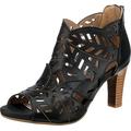 LAURA VITA Damen ALCBANEO 048 Peeptoe Sandalen, Schwarz (Noir Noir), 40 EU