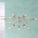 Possini Euro 32 1/2" Brushed Nickel 15-Light LED Sputnik Chandelier