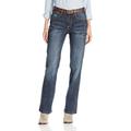 Wrangler Women's Aura Instantly Slimming Mid Rise Boot Cut Jean - Blue - 10 Tall