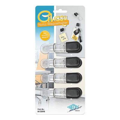 Wedo Notizmagnethalter-Set »Glossy« transparent, 8.4x4 cm