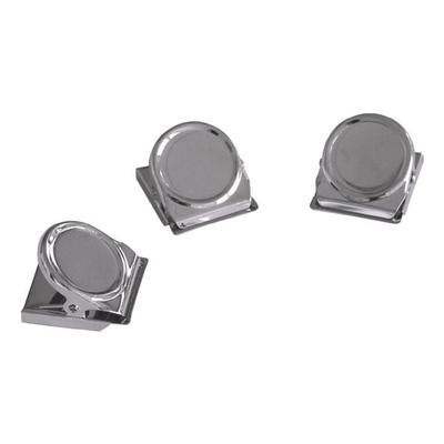 Franken 3er-Pack Magnetclips »HMC35«, Haftkraft 500 g silber, 4.5x3.5 cm