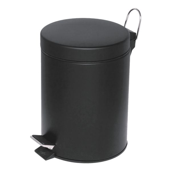 Alco Mülleimer 20 Liter mit Trittmechanik schwarz, 29.5x45.5 cm Image