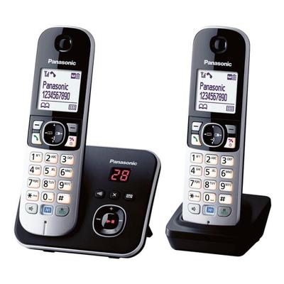 Panasonic Twin-Set Schnurloses Telefon »KX-TG6822GB« schwarz Image