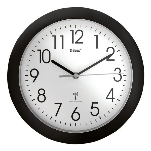 Mebus Funk-Wanduhr 52450 Ø 25,5 cm Image